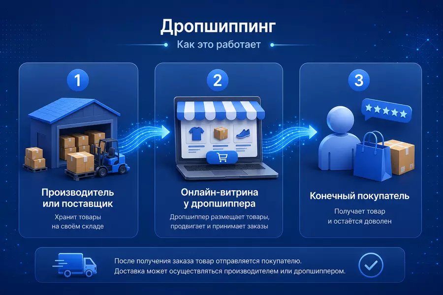 Схема дропшиппинга