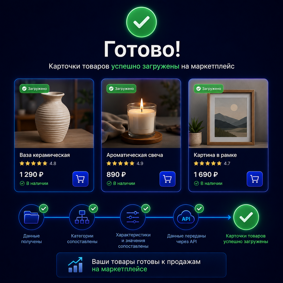 Карточки успешно загружены