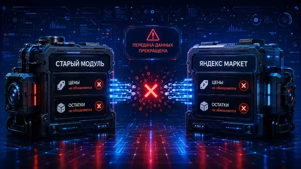 Старый модуль Яндекс Маркета для 1С-Битрикс перестал обновлять цены и остатки